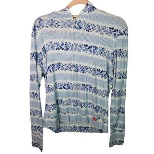 Green Gate floral zip running jacket hoodie